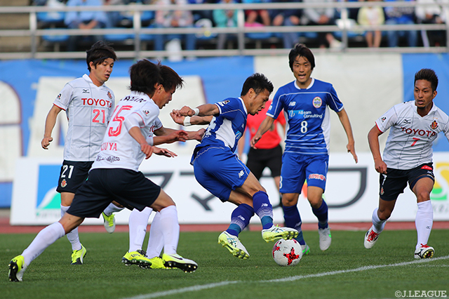 名古屋の倍の14本のシュートを放った山形だが試合はスコアレスドロー【明治安田Ｊ２ 第12節 山形vs名古屋】