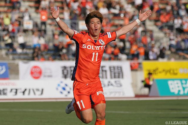 Ｊリーグ初得点が殊勲の同点弾となった神田 夢実（愛媛）【明治安田Ｊ２ 第12節 愛媛vs山口】