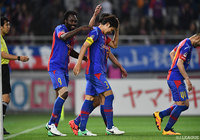 61分に中島 翔哉のFKを頭で合わせ試合を決定付けた森重 真人（FC東京）【ルヴァンカップ GS 第5節 FC東京vs大宮】