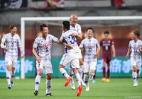 古巣ゴールへ先制ヘッドを押し込んだ土屋 征夫（甲府）【ルヴァンカップ GS 第5節 神戸vs甲府】