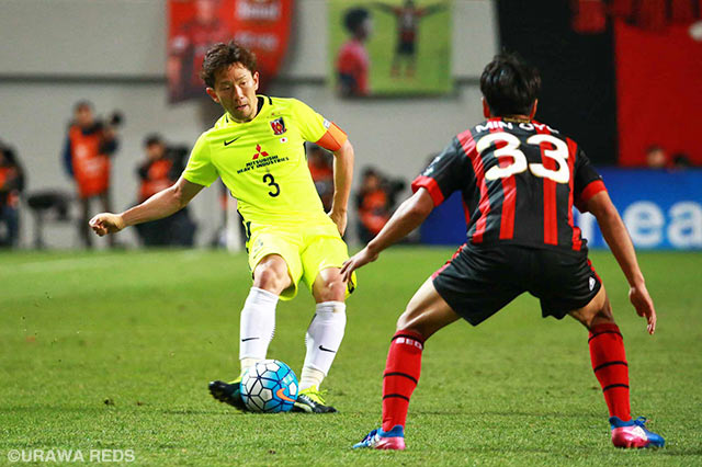 試合終盤は3バックの一角を務めた宇賀神 友弥（浦和）【ＡＣＬ GS MD6 FCソウルvs浦和】
