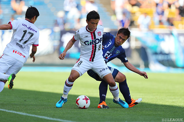 FKから正確なキックで決定機を演出した石毛 秀樹（岡山）【明治安田Ｊ２ 第13節 福岡vs岡山】