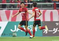 先制点を決め、3試合連続ゴールの佐藤 洸一（金沢）【明治安田Ｊ２ 第13節 金沢vs山形】