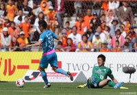 後半アディショナルタイム、交代出場で同点弾を決めた水野 晃樹（鳥栖） 【明治安田Ｊ１ 第11節 清水vs鳥栖】