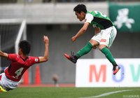 先発起用に応え、チームに先制点をもたらした川戸 大樹（相模原）【明治安田Ｊ３ 第8節 相模原vs盛岡】