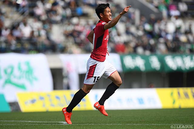 同点弾を決めた菅本 岳（盛岡）は、これが記念すべきＪ初ゴール【明治安田Ｊ３ 第8節 相模原vs盛岡】