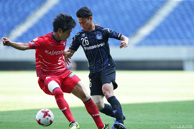 同点弾で試合を振り出しに戻した妹尾 直哉（Ｇ大23）【明治安田Ｊ３ 第8節 Ｇ大23vsYS横浜】