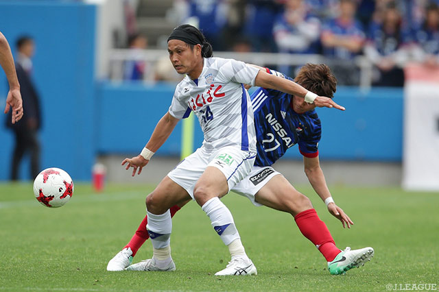 両チーム最多タイの3本のシュートを放った田中 佑昌（甲府）【明治安田Ｊ１ 第11節 横浜FMvs甲府】