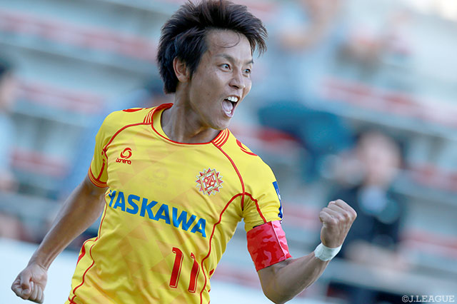 殊勲の2得点で今季通算得点を5に伸ばした池元 友樹（北九州）【明治安田Ｊ３ 第8節 北九州vs鳥取】