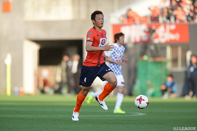 60分に同点ゴールを決めるなど攻守に活躍した山越 康平（大宮）【明治安田Ｊ１ 第11節 大宮vs仙台】