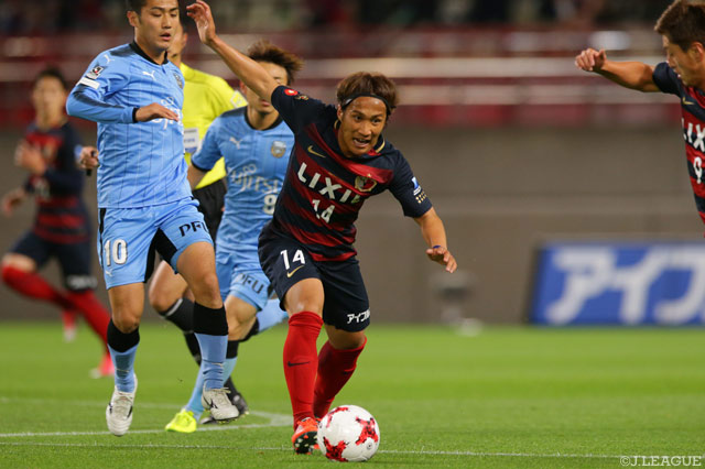 今季リーグ戦初出場を果たした金森 健志 （鹿島）【明治安田Ｊ１ 第12節 鹿島vs川崎Ｆ】