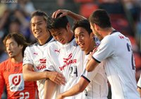 山村 和也（#24）のゴールを祝福するＣ大阪の選手たち【明治安田Ｊ１ 第12節 大宮vsＣ大阪】