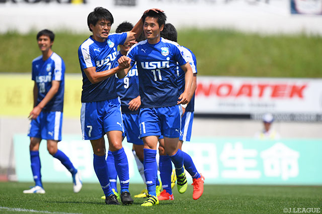 先制点で大量得点の口火を切った前澤 甲気（沼津 #11）【明治安田Ｊ３ 第9節 沼津vsＧ大23】