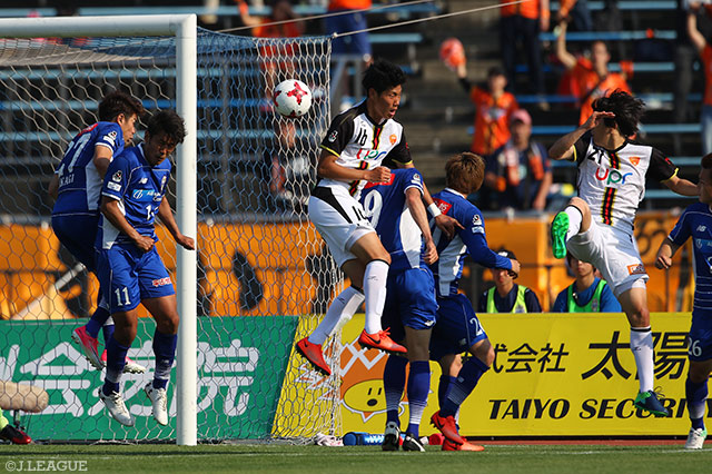 89分に大石 治寿（#27）の同点ヘッドで再び追い付いた山口【明治安田Ｊ２ 第15節 山形vs山口】