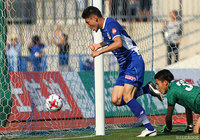 試合終了間際に劇的な決勝ヘッドを決めた瀬沼 優司（山形）【明治安田Ｊ２ 第15節 山形vs山口】