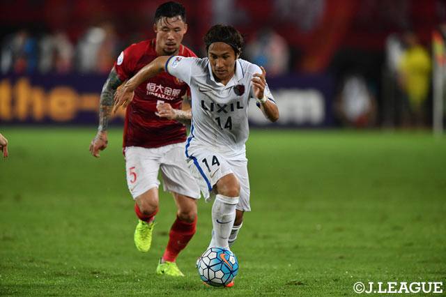 FWで先発した金森 健志（鹿島）【ＡＣＬ ラウンド16 第1戦 広州恒大vs鹿島】