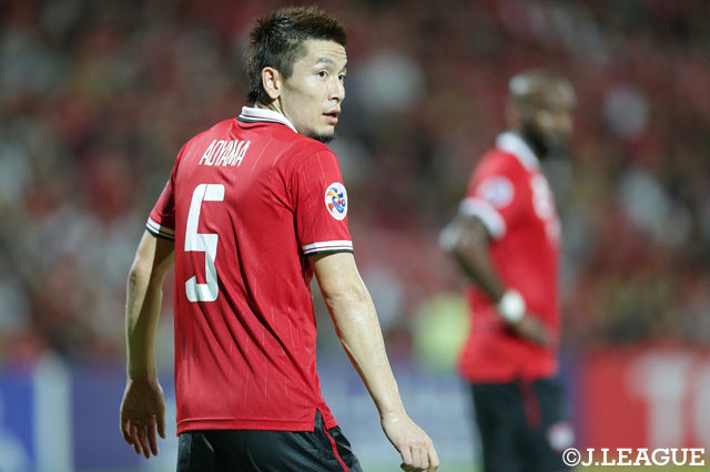 ムアントンの守備の重鎮として活躍する青山 直晃。空中戦で無類の強さを誇る【ＡＣＬ ラウンド16 第1戦 ムアントンvs川崎Ｆ】