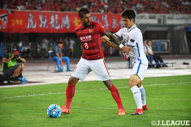 最終的にパウリーニョに決められ失点。ワールドクラスの片鱗を見せつけられた【ＡＣＬ ラウンド16 第1戦 広州恒大vs鹿島】