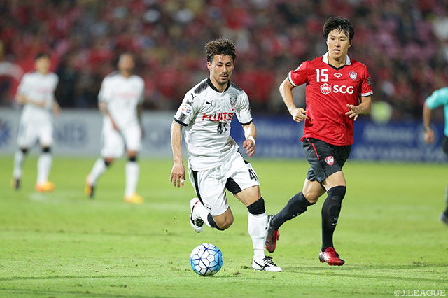逆転弾のアシストなどゴールに絡んだ家長 昭博（川崎Ｆ）【ＡＣＬ ラウンド16 第1戦 ムアントンvs川崎Ｆ】