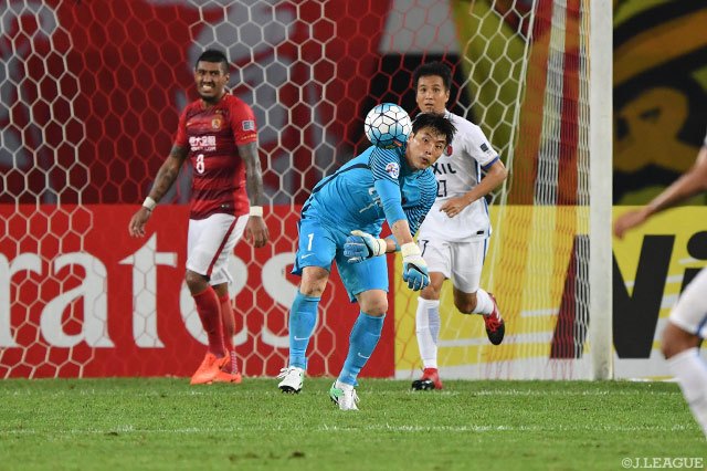 1失点を喫するも、再三の好守が光ったクォン スンテ（鹿島）【ＡＣＬ ラウンド16 第1戦 広州恒大vs鹿島】