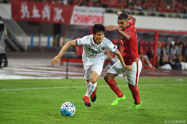 交代出場で今季公式戦初出場を果たした梅鉢 貴秀（鹿島）【ＡＣＬ ラウンド16 第1戦 広州恒大vs鹿島】