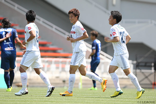 3試合連続ゴールとなる2得点で首位撃破に貢献した高井 和馬（群馬）【明治安田Ｊ２ 第16節 福岡vs群馬】