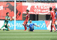 追加点を押し込み、3試合連続ゴールの前田 大然（水戸）【明治安田Ｊ２ 第16節 熊本vs水戸】