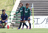 加藤 潤也（#17）の今季2点目で先手を取った鳥取【明治安田Ｊ３ 第10節 鳥取vs福島】