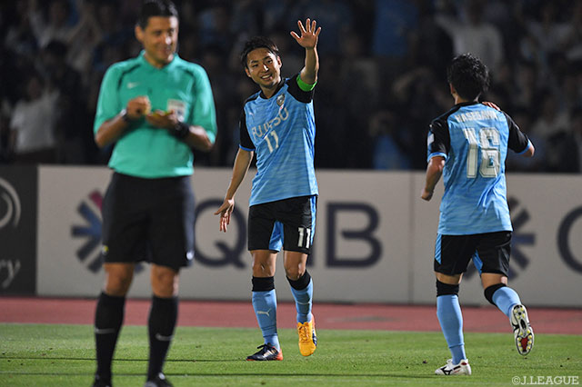 1得点2アシストと獅子奮迅の活躍を見せた小林 悠（川崎Ｆ）【ＡＣＬ ラウンド16 第2戦 川崎Ｆvsムアントン】