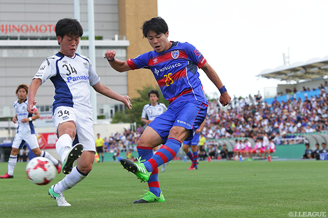 左サイドからのクロスで決勝点をアシストした小川 諒也（Ｆ東23）【明治安田Ｊ３ 第11節 Ｆ東23vsＧ大23】