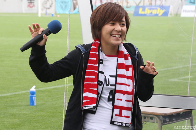 岩渕 真奈さんがいわスタ来場！ちなみにこの日お兄さんはフル出場！【明治安田Ｊ３ 第11節 盛岡vsYS横浜】