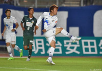 同点弾となる今季2点目を決め、試合を振り出しに戻した中村 駿（山形）【明治安田Ｊ２ 第17節 岐阜vs山形】