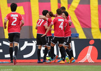 橋本 拓門（#27）の今季初得点で後半序盤に同点とした福島【明治安田Ｊ３ 第11節 福島vs藤枝】