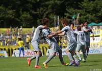 82分に決勝ゴールを決めた山田 樹（秋田）【明治安田Ｊ３ 第11節 栃木vs秋田】