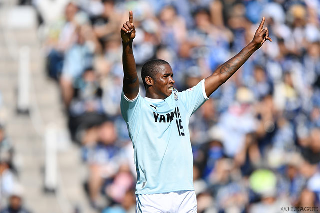 アダイウトンの先制点がリーグ戦5試合ぶりの得点となった磐田【明治安田Ｊ１ 第14節 磐田vsＧ大阪】