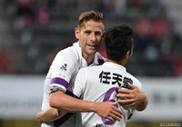2ゴールをあげたケヴィン オリス（京都）【明治安田Ｊ２ 第17節 熊本vs京都】
