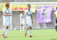 FKを直接決め、2試合連続で先制点を挙げた沼 大希（鳥取）【明治安田Ｊ３ 第12節 藤枝vs鳥取】