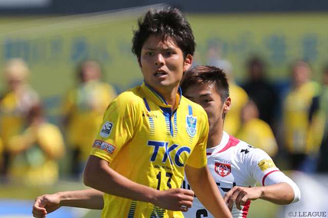 決勝点を挙げ、3試合ぶりの勝点3をもたらした上形 洋介（栃木）【明治安田Ｊ３ 第12節 盛岡vs栃木】