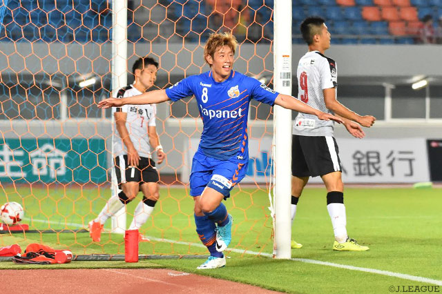 長崎のＪ２通算200得点目となる決勝点を決めた木村 裕【明治安田Ｊ２ 第18節 長崎vs熊本】