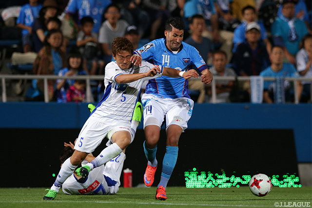 ４試合連続ゴールを狙ったイバ（横浜FC）【明治安田Ｊ２ 第19節 横浜FCvs山形】