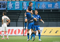 狙い澄ました一撃で先制点を決めた小手川 宏基（大分）【明治安田Ｊ２ 第19節 大分vs讃岐】