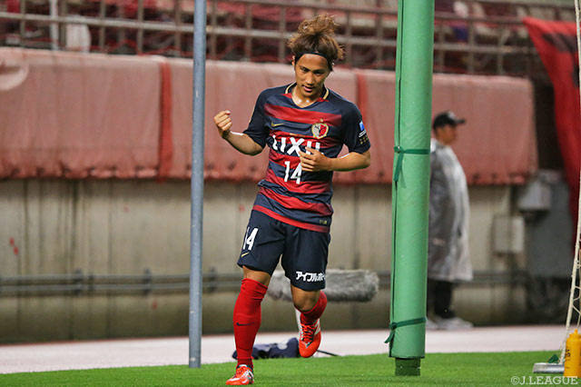 2点目を決め、リードを広げた金森 健志（鹿島）【天皇杯 2回戦 鹿島vsマルヤス】