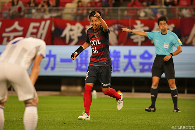 途中出場でダメ押しとなる5点目を決めた田中 稔也（鹿島）【天皇杯 2回戦 鹿島vsマルヤス】