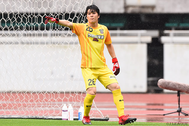 5試合ぶりの無失点に貢献した田口 潤人（藤枝）【明治安田Ｊ３ 第14節 藤枝vsＣ大23】