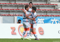 天野 貴史（中央）と有永 一生（右）のゴールで逆転勝利を果たした長野【明治安田Ｊ３ 第14節 北九州vs長野】