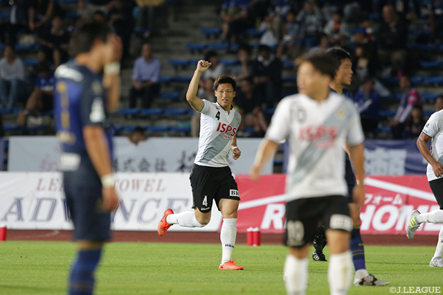 51分に貴重な追加点となるＪ初ゴールを決めた畠中 槙之輔（東京Ｖ）【明治安田Ｊ２ 第20節 町田vs東京Ｖ】