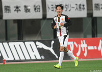 63分に貴重な追加点となるゴールを決めた星 雄次（山口）【明治安田Ｊ２ 第20節 熊本vs山口】