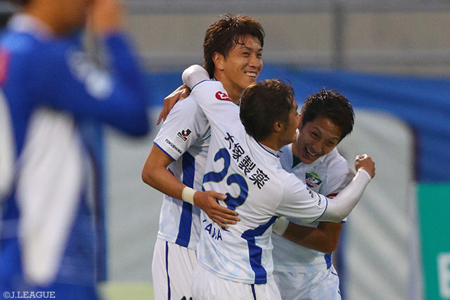 2ゴールを挙げ、2試合連続得点の山﨑 凌吾（徳島）【明治安田Ｊ２ 第20節 山形vs徳島】