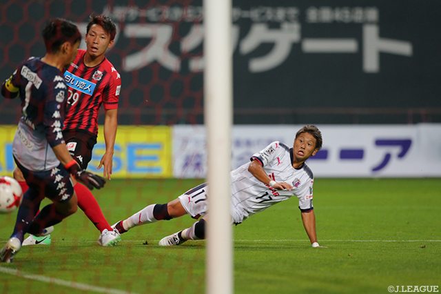 58分に移籍後初ゴールを決めた福満 隆貴（Ｃ大阪）【ルヴァンカップ プレーオフステージ 第1戦 札幌vsＣ大阪】