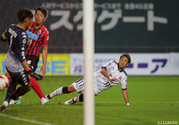 58分に移籍後初ゴールを決めた福満 隆貴（Ｃ大阪）【ルヴァンカップ プレーオフステージ 第1戦 札幌vsＣ大阪】